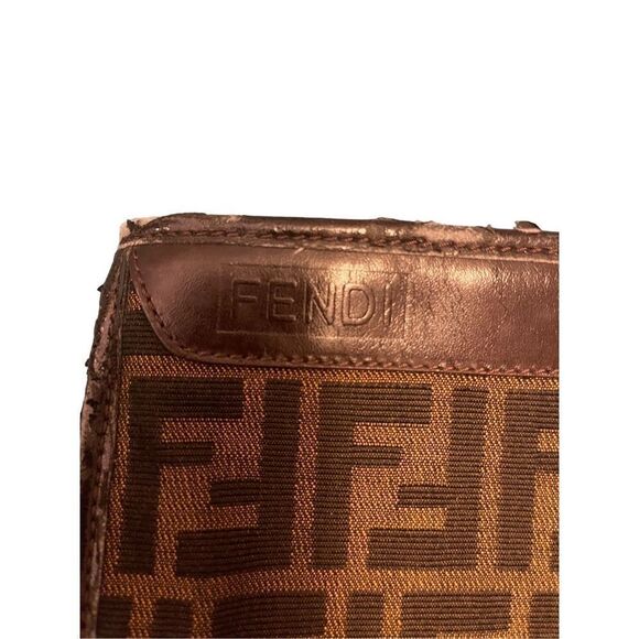 Fendi Zucca Monogram Pouch Vintage 90’s - Picture 4 of 6